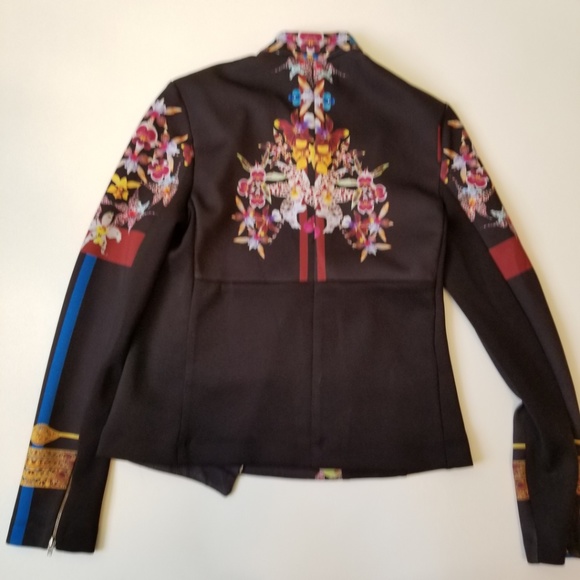 Clover Canyon neoprene floral moto jacket - Picture 6 of 8